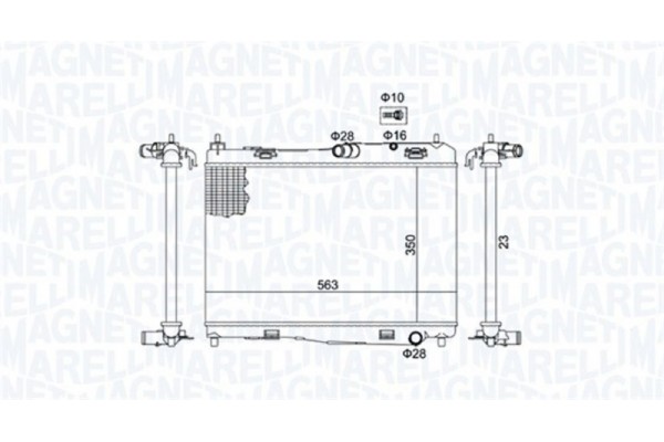 Magneti Marelli Ψυγείο, Ψύξη Κινητήρα - 350213142100