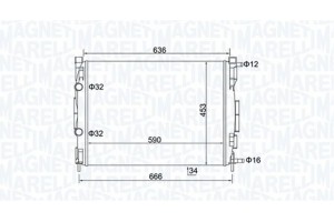 Magneti Marelli Ψυγείο, Ψύξη Κινητήρα - 350213153500