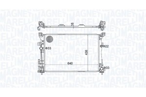 Magneti Marelli Ψυγείο, Ψύξη Κινητήρα - 350213158600
