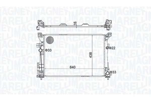 Magneti Marelli Ψυγείο, Ψύξη Κινητήρα - 350213158600