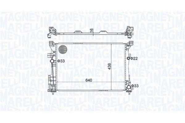 Magneti Marelli Ψυγείο, Ψύξη Κινητήρα - 350213158600
