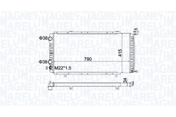 Magneti Marelli Ψυγείο, Ψύξη Κινητήρα - 350213180900