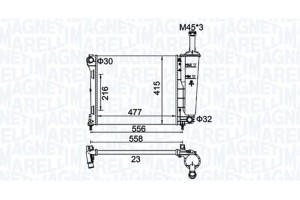 Magneti Marelli Ψυγείο, Ψύξη Κινητήρα - 350213183900