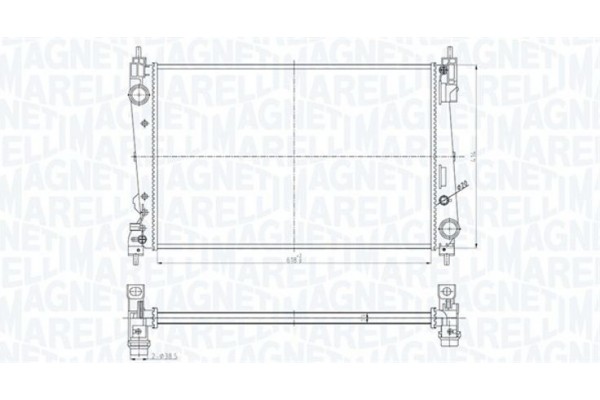 Magneti Marelli Ψυγείο, Ψύξη Κινητήρα - 350213184300