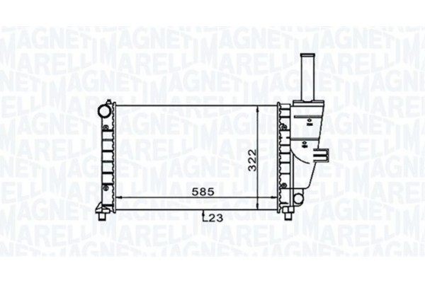 Magneti Marelli Ψυγείο, Ψύξη Κινητήρα - 350213187100