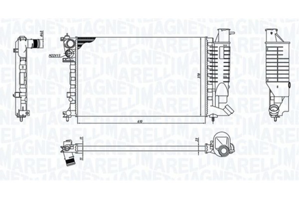 Magneti Marelli Ψυγείο, Ψύξη Κινητήρα - 350213188400