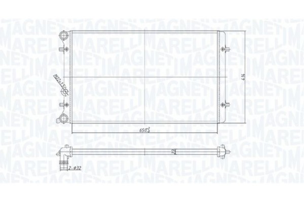 Magneti Marelli Ψυγείο, Ψύξη Κινητήρα - 350213190800