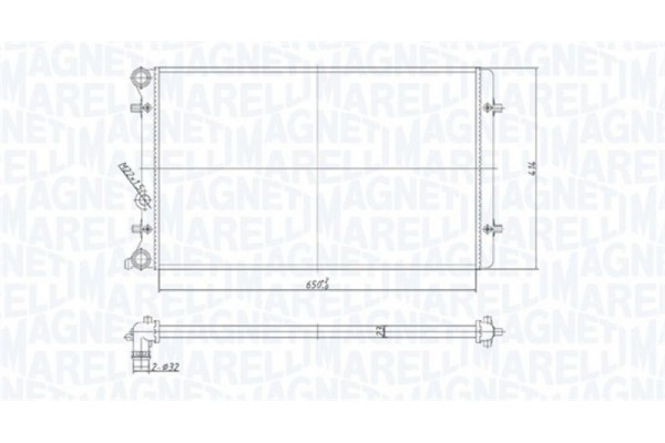 Magneti Marelli Ψυγείο, Ψύξη Κινητήρα - 350213190800