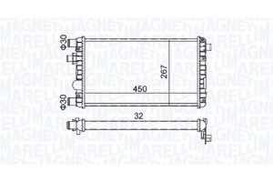 Magneti Marelli Ψυγείο, Ψύξη Κινητήρα - 350213191300