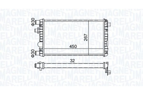 Magneti Marelli Ψυγείο, Ψύξη Κινητήρα - 350213191300