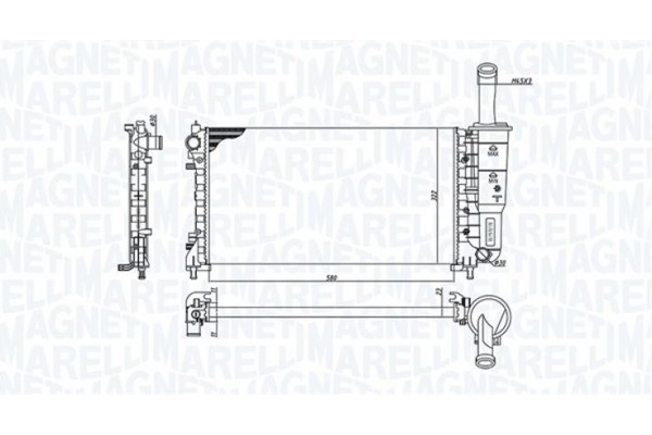 Magneti Marelli Ψυγείο, Ψύξη Κινητήρα - 350213194200