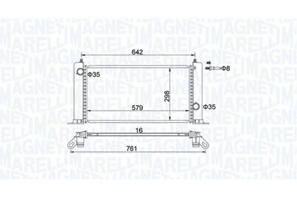 Magneti Marelli Ψυγείο, Ψύξη Κινητήρα - 350213194500