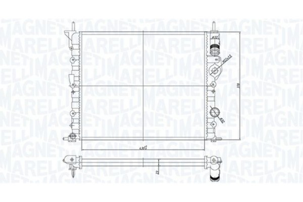 Magneti Marelli Ψυγείο, Ψύξη Κινητήρα - 350213194700