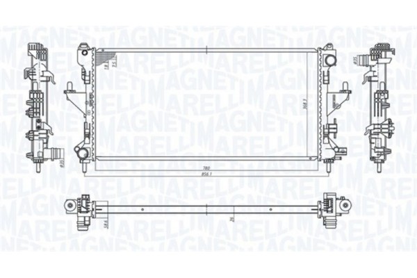 Magneti Marelli Ψυγείο, Ψύξη Κινητήρα - 350213198200