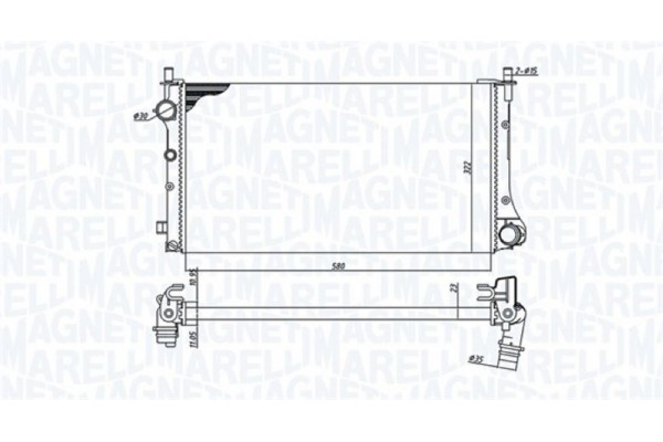 Magneti Marelli Ψυγείο, Ψύξη Κινητήρα - 350213382000