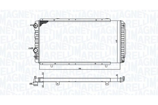 Magneti Marelli Ψυγείο, Ψύξη Κινητήρα - 350213707000