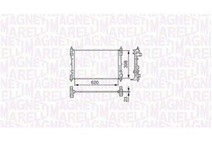 Magneti Marelli Ψυγείο, Ψύξη Κινητήρα - 350213131600