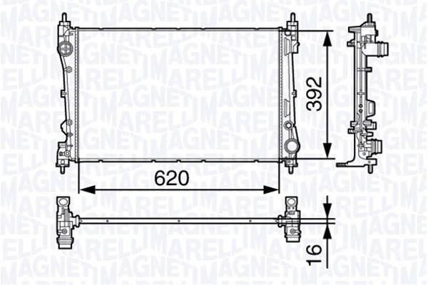 Magneti Marelli Ψυγείο, Ψύξη Κινητήρα - 350213131600