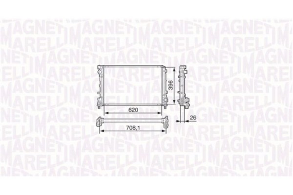 Magneti Marelli Ψυγείο, Ψύξη Κινητήρα - 350213131700