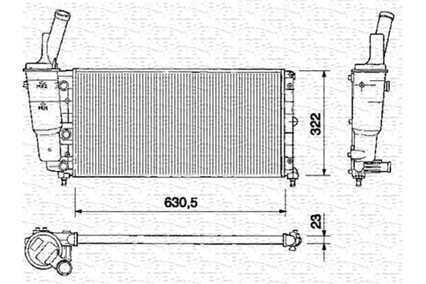 Magneti Marelli Ψυγείο, Ψύξη Κινητήρα - 350213161000