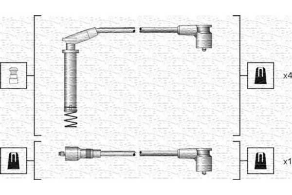 Magneti Marelli Σετ Καλωδίων Υψηλής Τάσης - 941318111154