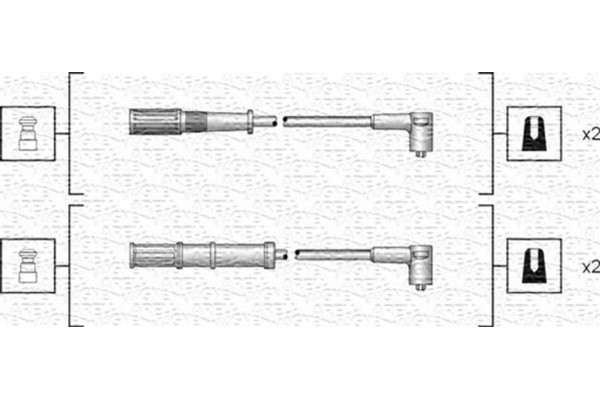 Magneti Marelli Σετ Καλωδίων Υψηλής Τάσης - 941318111161