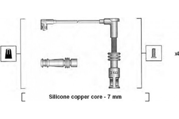 Magneti Marelli Σετ Καλωδίων Υψηλής Τάσης - 941045430528