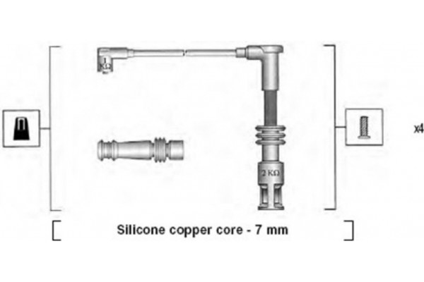 Magneti Marelli Σετ Καλωδίων Υψηλής Τάσης - 941045430528