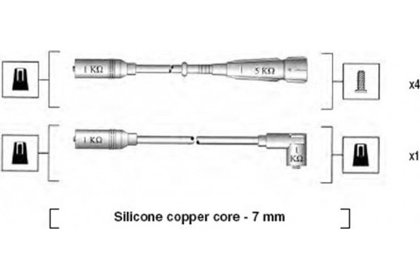 Magneti Marelli Σετ Καλωδίων Υψηλής Τάσης - 941055040529