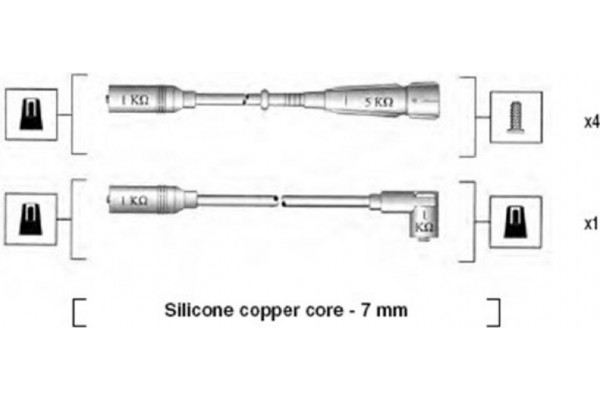 Magneti Marelli Σετ Καλωδίων Υψηλής Τάσης - 941055040529