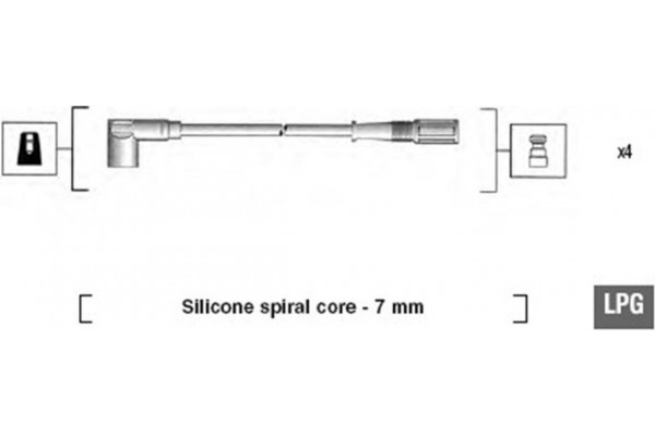Magneti Marelli Σετ Καλωδίων Υψηλής Τάσης - 941095130583