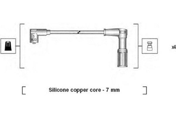 Magneti Marelli Σετ Καλωδίων Υψηλής Τάσης - 941095770615
