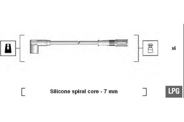Magneti Marelli Σετ Καλωδίων Υψηλής Τάσης - 941095780616
