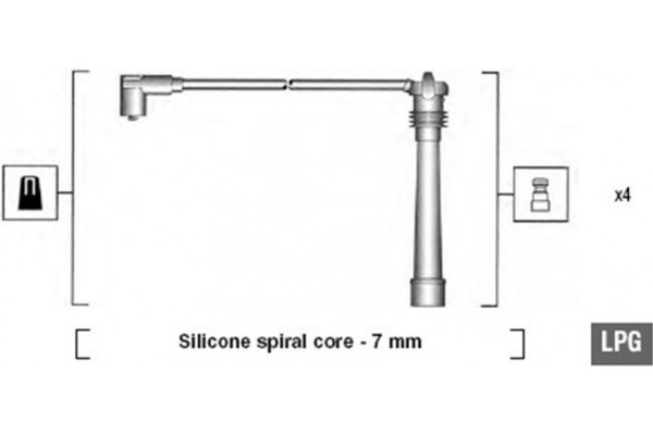 Magneti Marelli Σετ Καλωδίων Υψηλής Τάσης - 941095980634