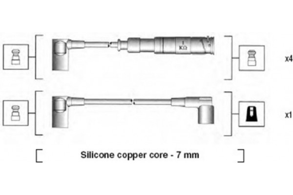 Magneti Marelli Σετ Καλωδίων Υψηλής Τάσης - 941115020651