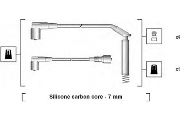 Magneti Marelli Σετ Καλωδίων Υψηλής Τάσης - 941125150669