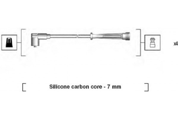 Magneti Marelli Σετ Καλωδίων Υψηλής Τάσης - 941145380735