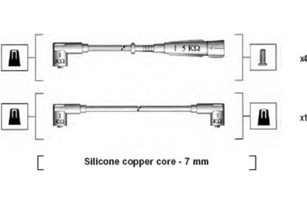 Magneti Marelli Σετ Καλωδίων Υψηλής Τάσης - 941175020749