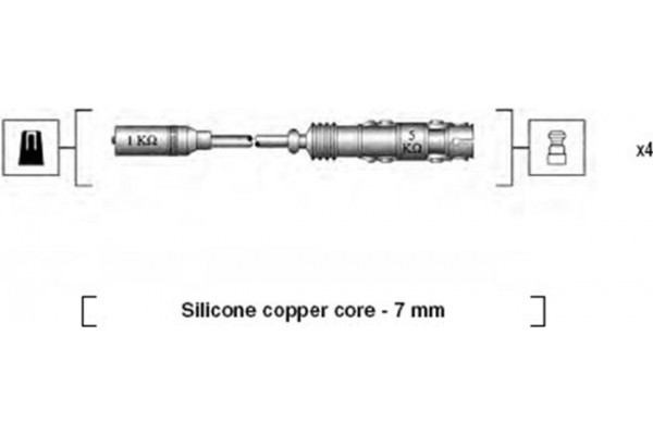 Magneti Marelli Σετ Καλωδίων Υψηλής Τάσης - 941175190760