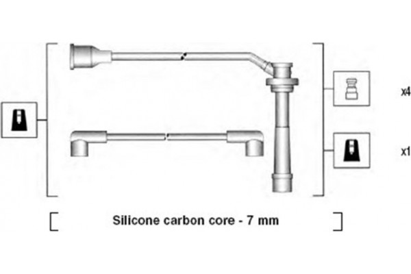 Magneti Marelli Σετ Καλωδίων Υψηλής Τάσης - 941285090845