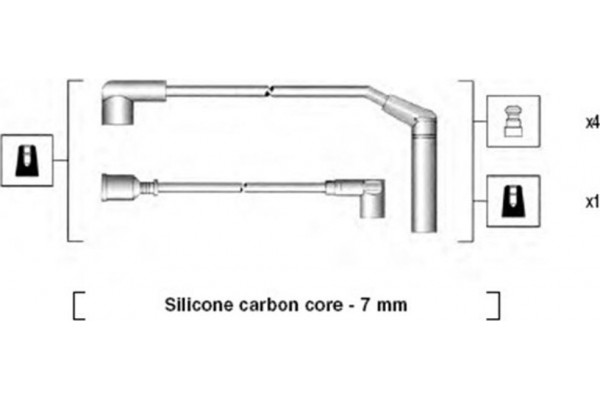 Magneti Marelli Σετ Καλωδίων Υψηλής Τάσης - 941295070879