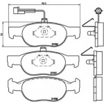 Magneti Marelli Σετ τακάκια, Δισκόφρενα - 363700423057