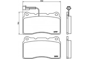Magneti Marelli Σετ τακάκια, Δισκόφρενα - 363700423115
