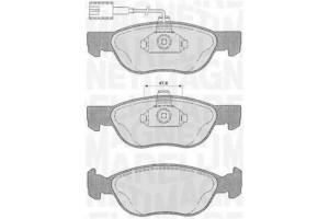 Magneti Marelli Σετ τακάκια, Δισκόφρενα - 363916060102