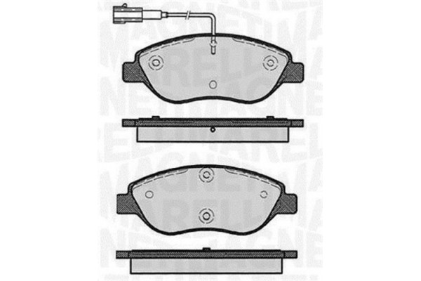 Magneti Marelli Σετ τακάκια, Δισκόφρενα - 363916060124