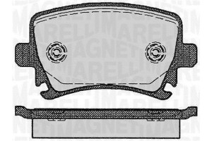 Magneti Marelli Σετ τακάκια, Δισκόφρενα - 363916060133