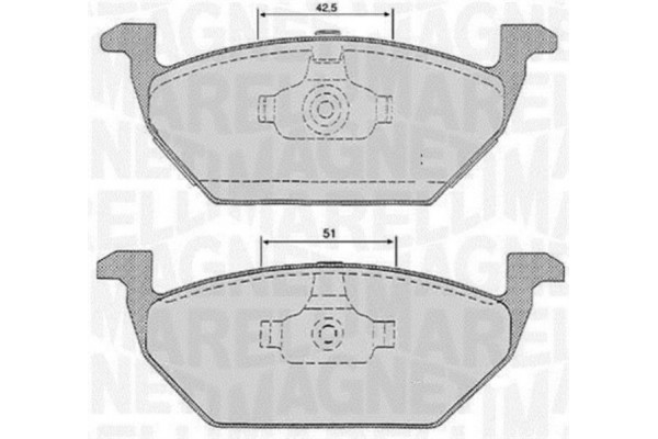 Magneti Marelli Σετ τακάκια, Δισκόφρενα - 363916060134