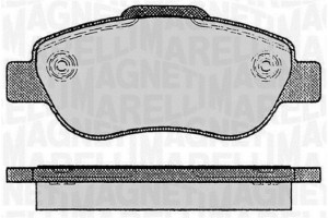 Magneti Marelli Σετ τακάκια, Δισκόφρενα - 363916060236