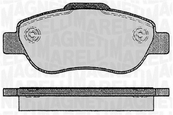 Magneti Marelli Σετ τακάκια, Δισκόφρενα - 363916060236