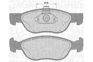 Magneti Marelli Σετ τακάκια, Δισκόφρενα - 363916060238